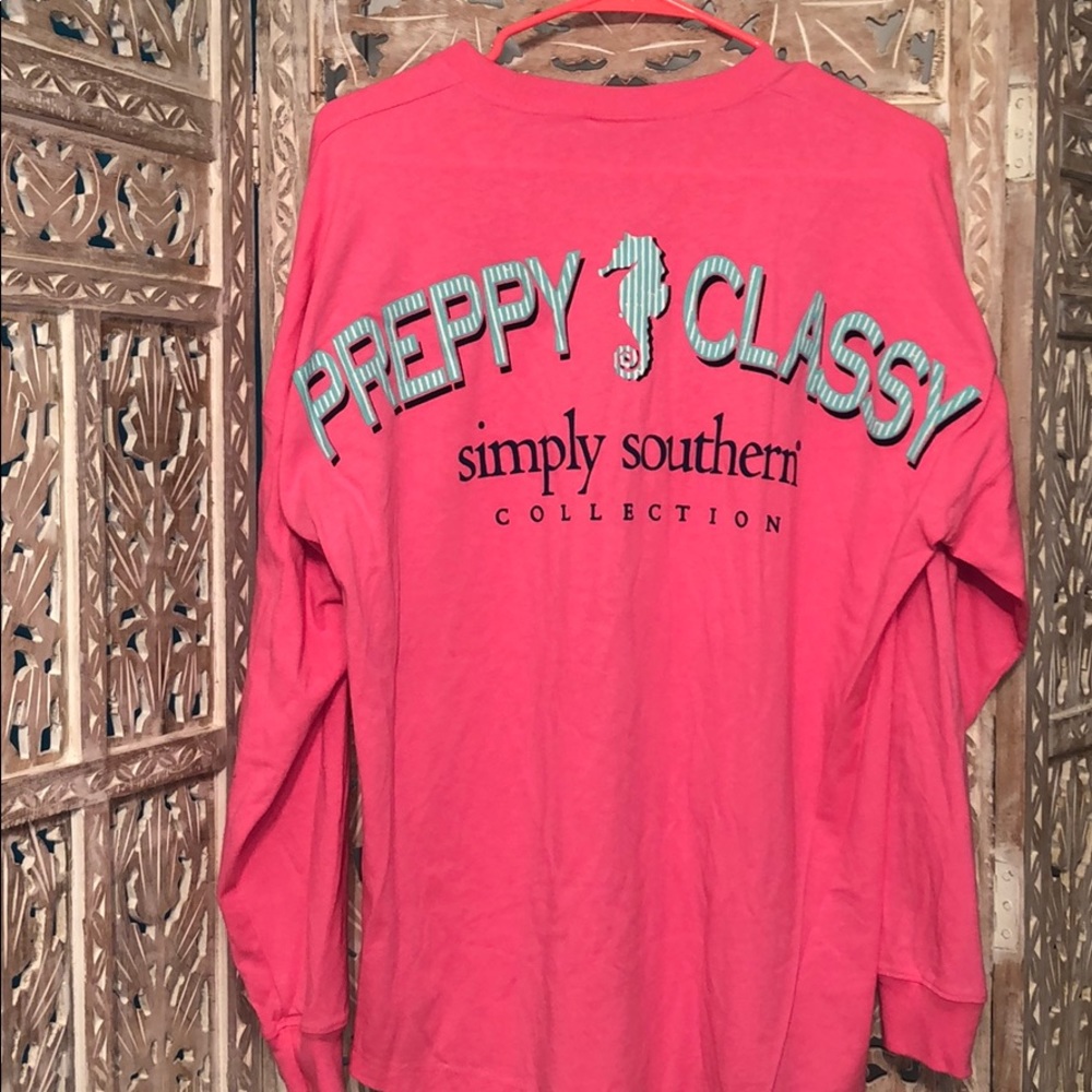 NWOT Simply Southern Long Sleeve Nautical T-Shirt